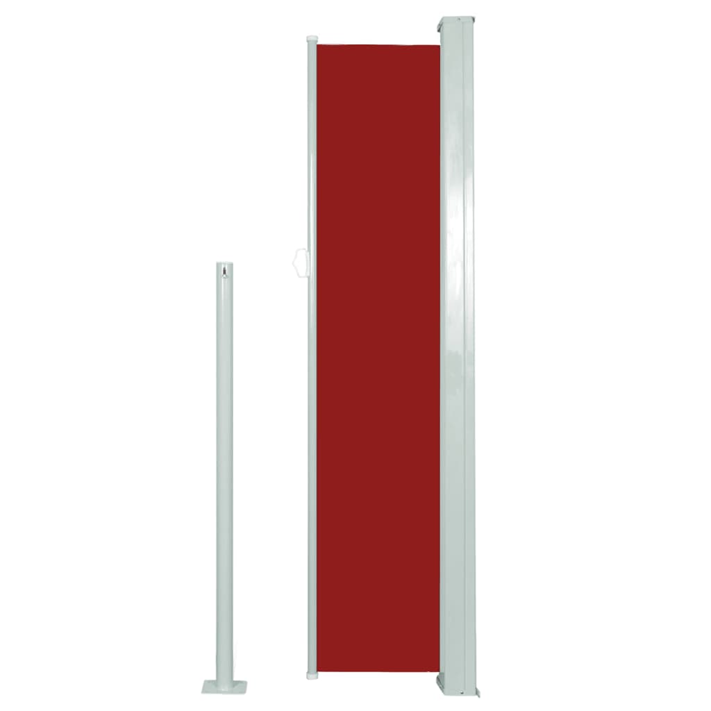 Tenda da Sole Laterale Retrattile 140 x 300 cm Rossa
