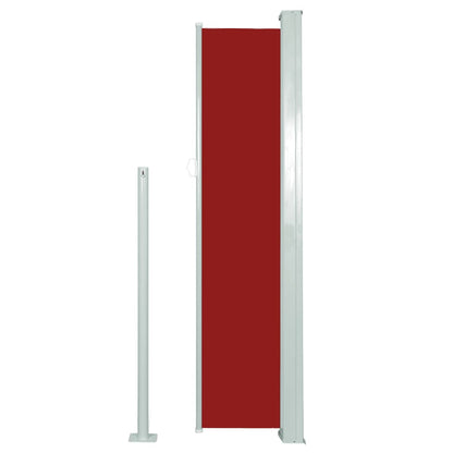 Tenda da Sole Laterale Retrattile 140 x 300 cm Rossa
