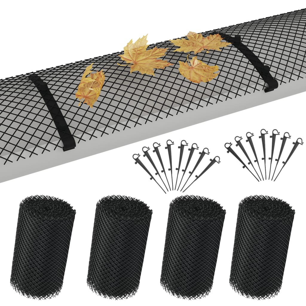 Reti per Grondaie con Ganci 4 pz in HDPE 1,08 ?