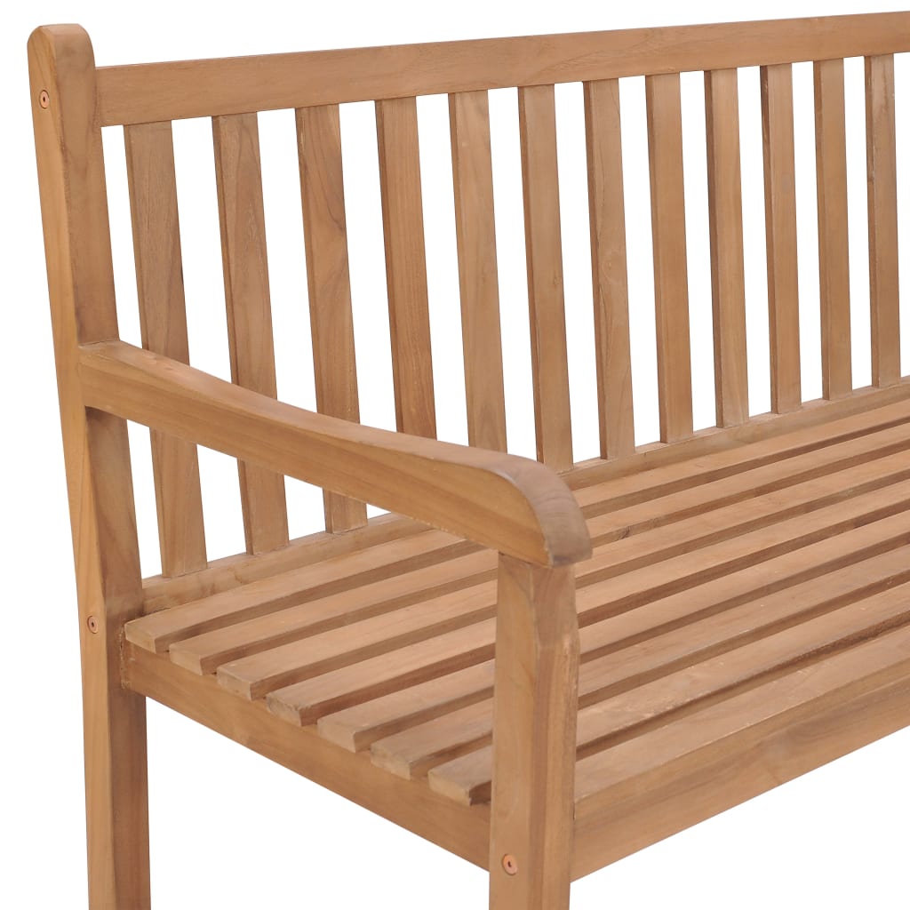 Panchina da Giardino ad Angolo 202x202x90cm Legno Massello Teak