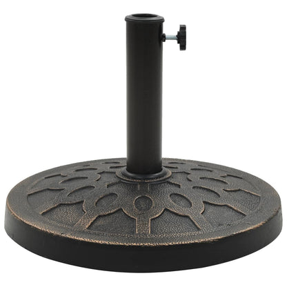 Base per Parasole Rotonda in Poliresina 13 kg Bronzo