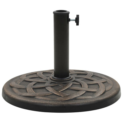 Base per Parasole Rotonda in Poliresina 11 kg Bronzo