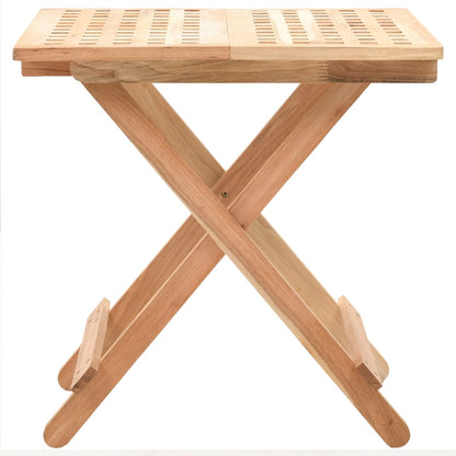Tavolo Pieghevole in Legno di Noce 50x50x49 cm