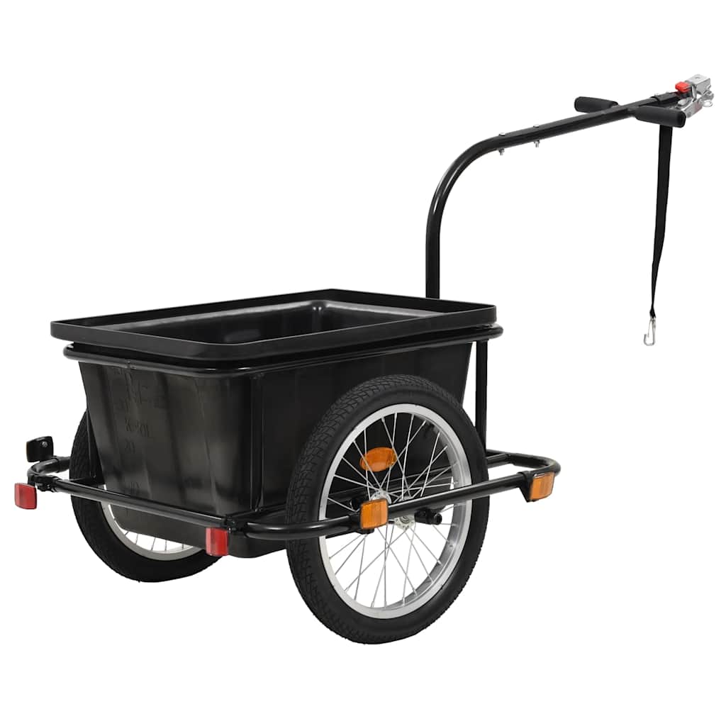 Rimorchio Bicicletta Nero 50 L