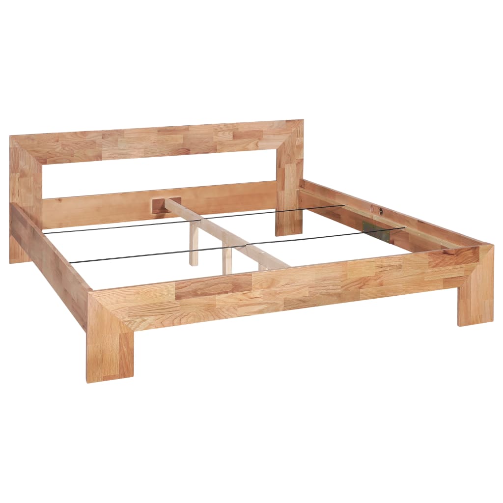 Giroletto senza Materasso in Legno Massello di Rovere 160x200cm
