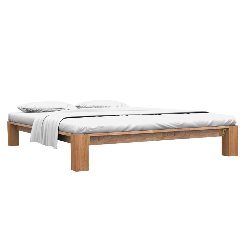 Giroletto senza Materasso in Legno Massello di Rovere 160x200cm
