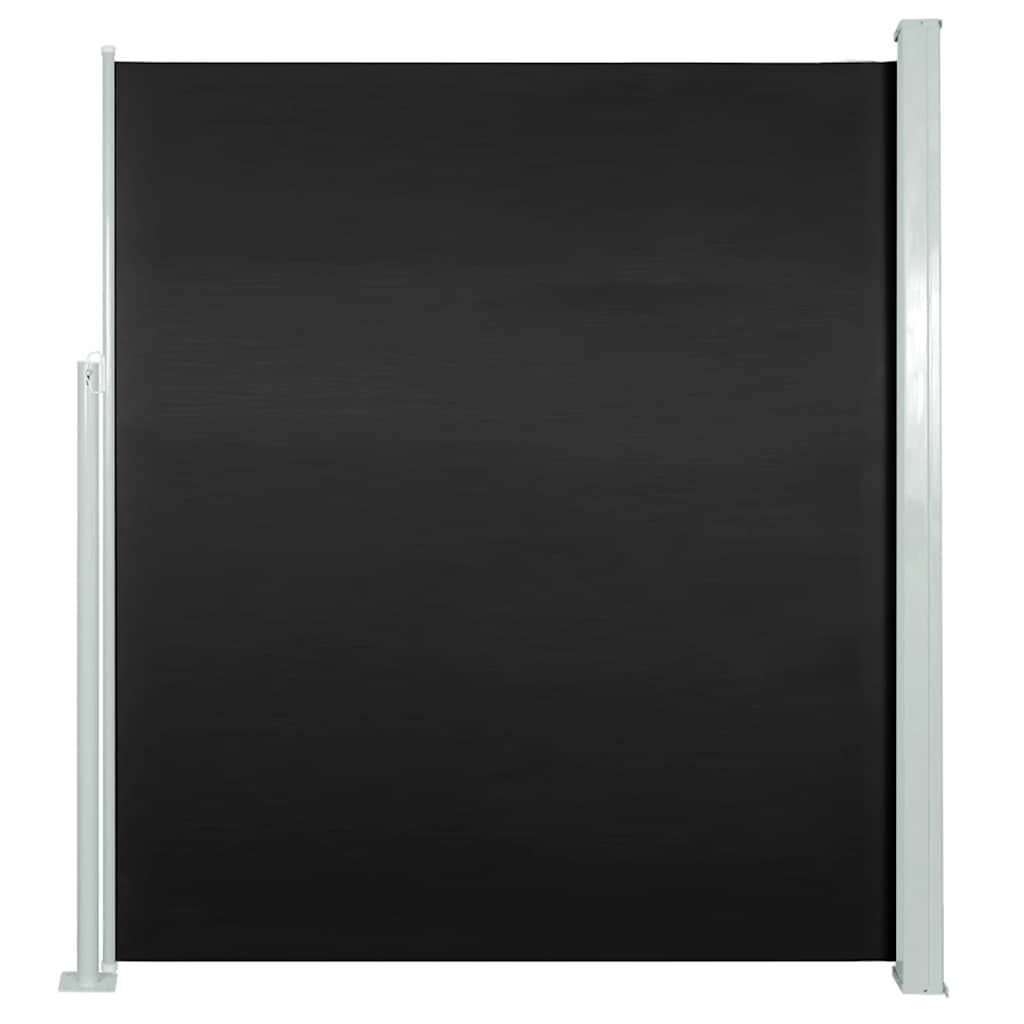 Tenda da Sole Laterale Retrattile 160 x 500 cm Nera