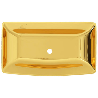 Lavandino 71x38x13,5 cm in Ceramica Oro