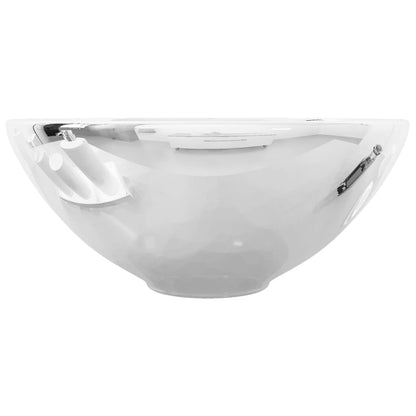 Lavandino 32,5x14 cm in Ceramica Argento
