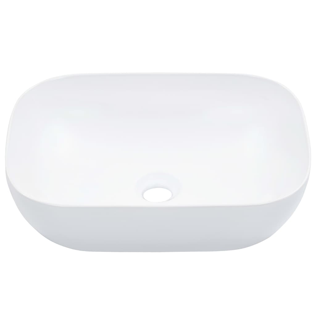 Lavandino 45,5x32x13 cm in Ceramica Bianco