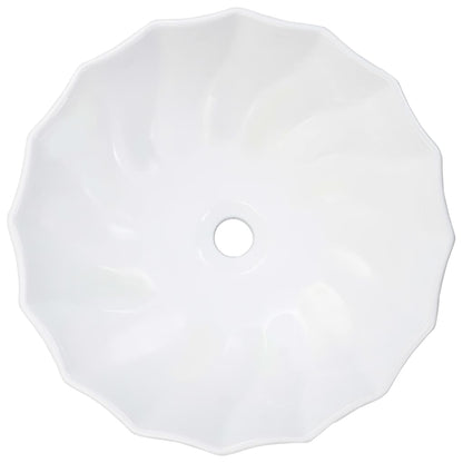 Lavandino 46x17 cm in Ceramica Bianco