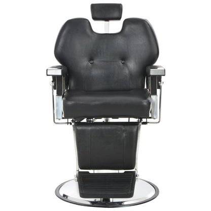 Poltrona da Barbiere Nera 72x68x98 cm in Similpelle