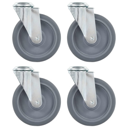 Ruote Girevoli con Foro per Bulloni 4 pz 125 mm