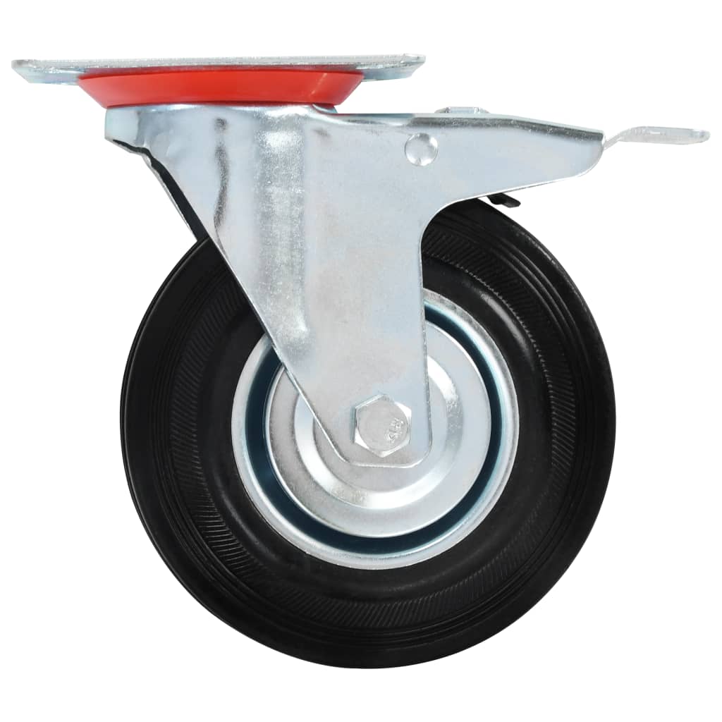 Ruote Girevoli con Doppio Freno 4 pz 125 mm