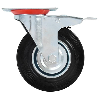 Ruote Girevoli con Doppio Freno 4 pz 125 mm