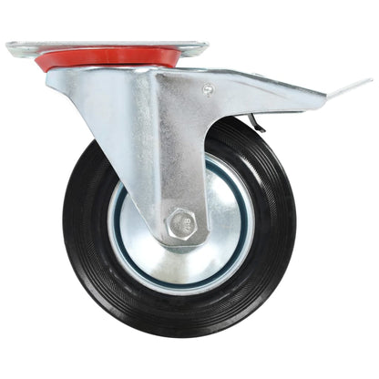 Ruote Girevoli con Doppio Freno 4 pz 160 mm