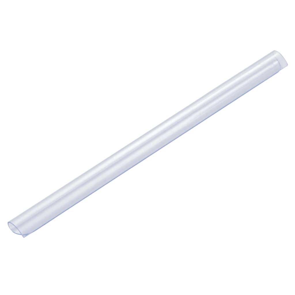 Clip per Strisce Recinzioni 100 pz in PVC Trasparente