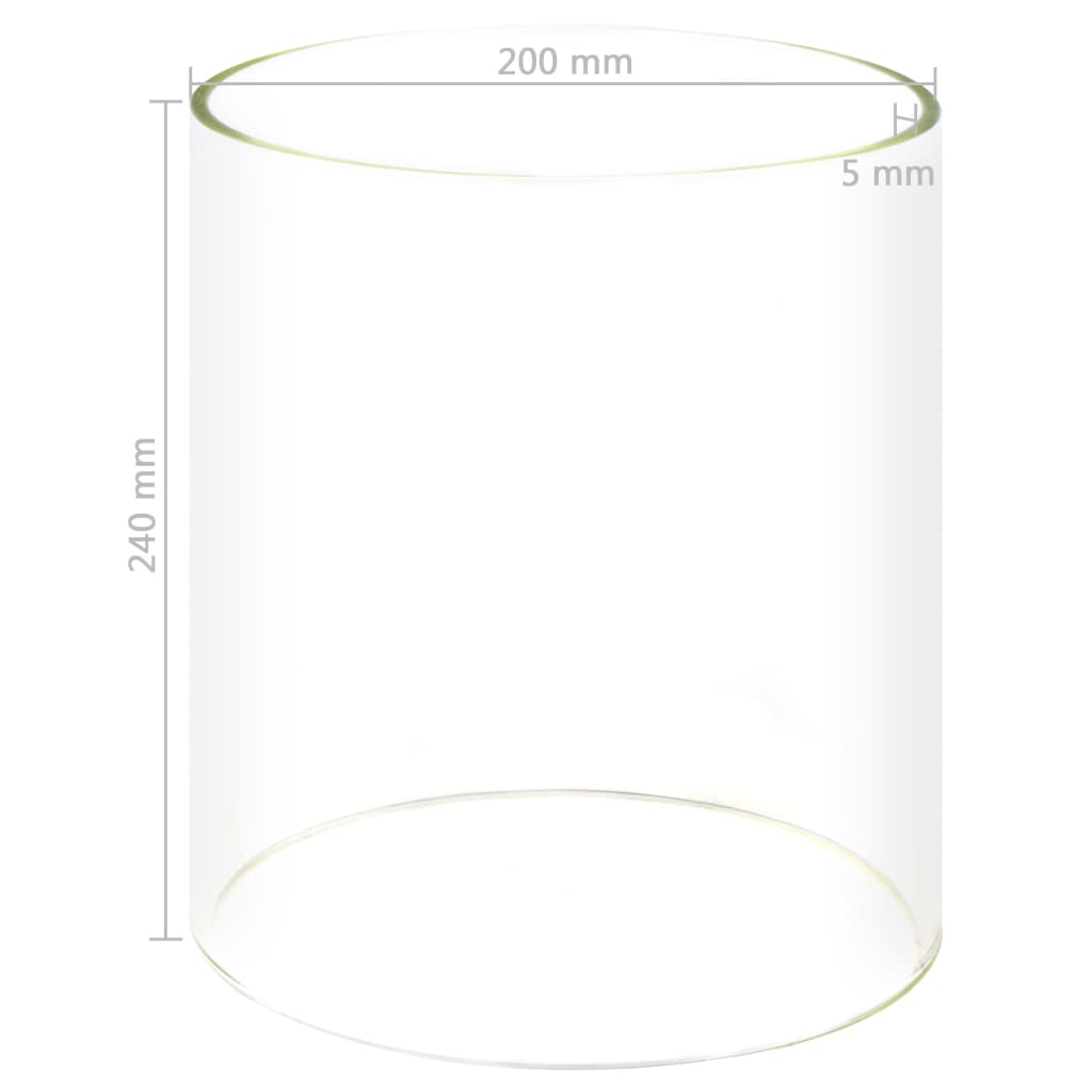 Cilindro in Vetro per Macchina Scalda Hot Dog 200x240mm