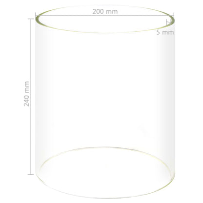 Cilindro in Vetro per Macchina Scalda Hot Dog 200x240mm