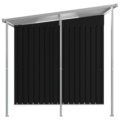 Capanno da Giardino con Tetto Antracite 346x193x181 cm Acciaio
