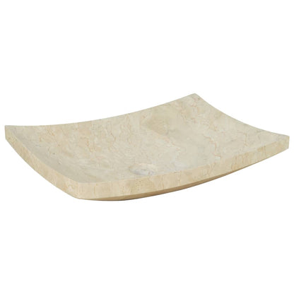 Lavandino 50x35x12 cm in Marmo Crema