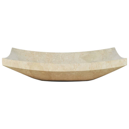 Lavandino 50x35x12 cm in Marmo Crema