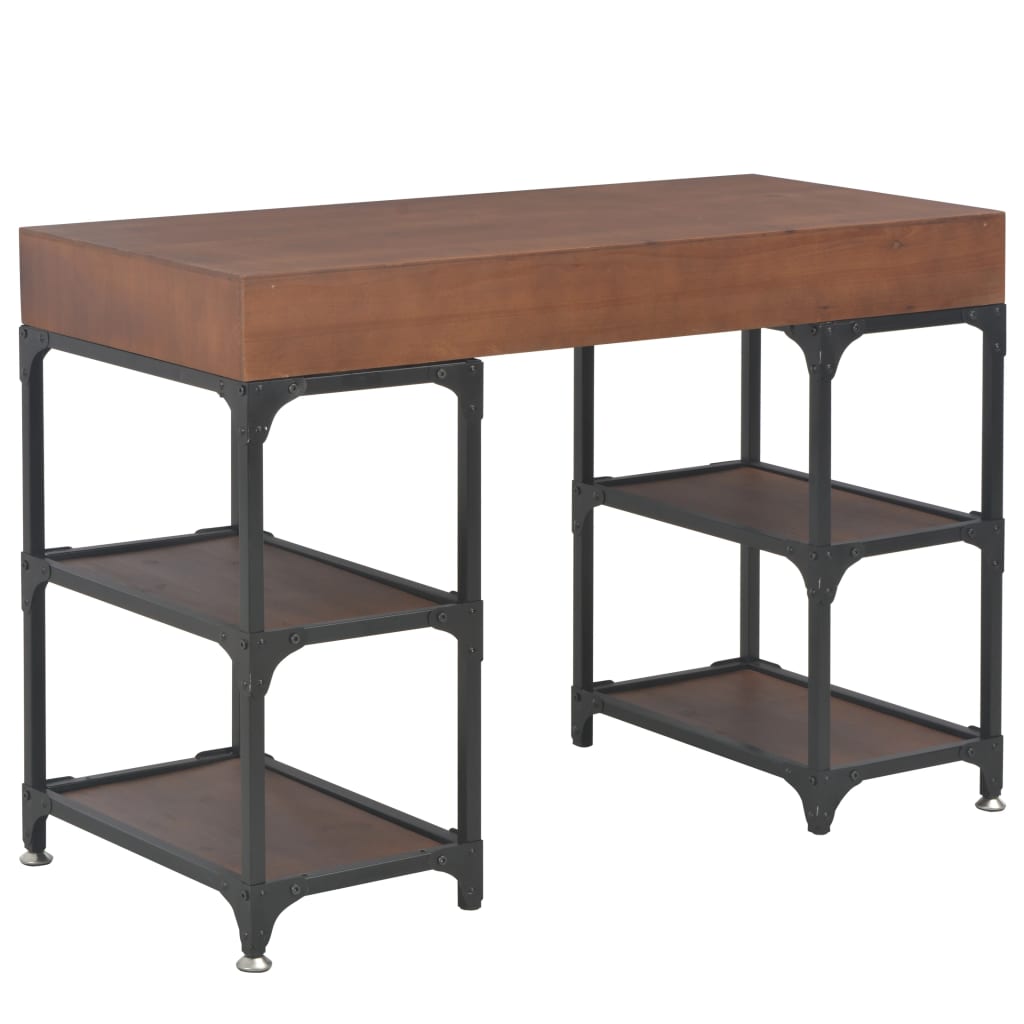 Scrivania con 3 Cassetti 110x50x78 cm Legno Massello di Abete