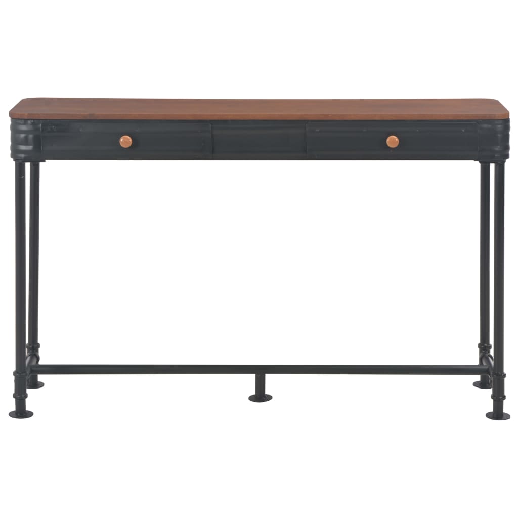 Tavolo Consolle 2 Cassetti 120x30x75 cm in Massello di Abete