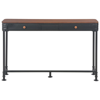 Tavolo Consolle 2 Cassetti 120x30x75 cm in Massello di Abete