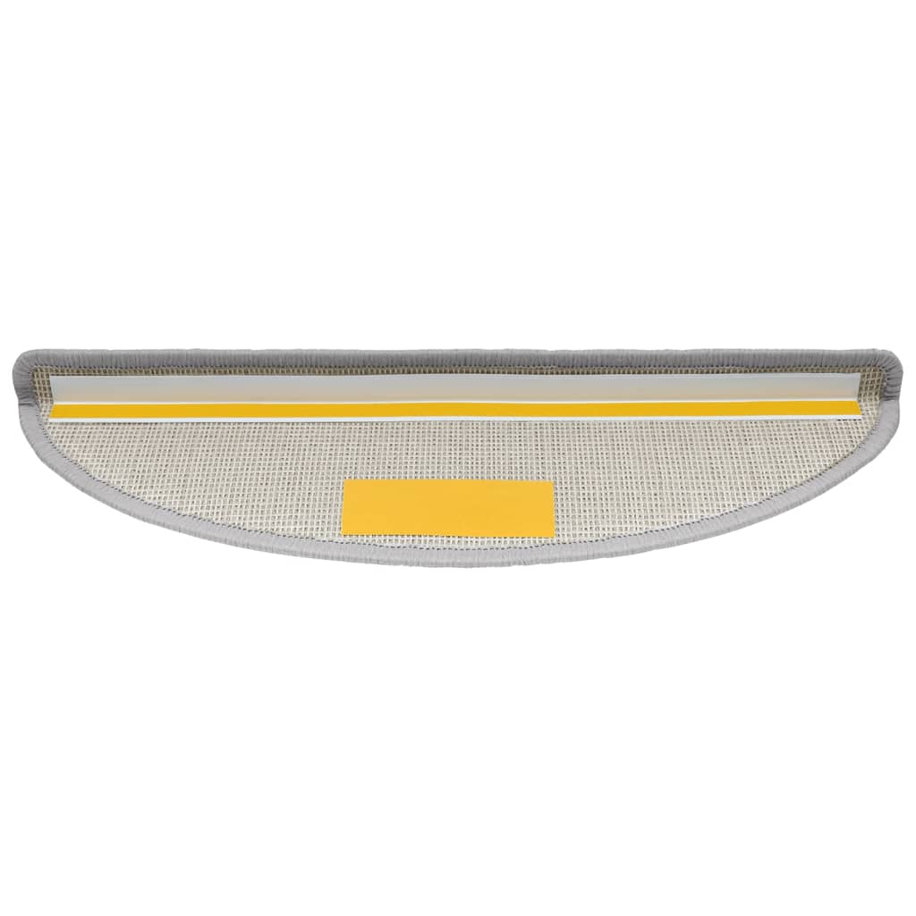Tappetini per Scale 15 pz Grigio Chiaro 56x17x3 cm