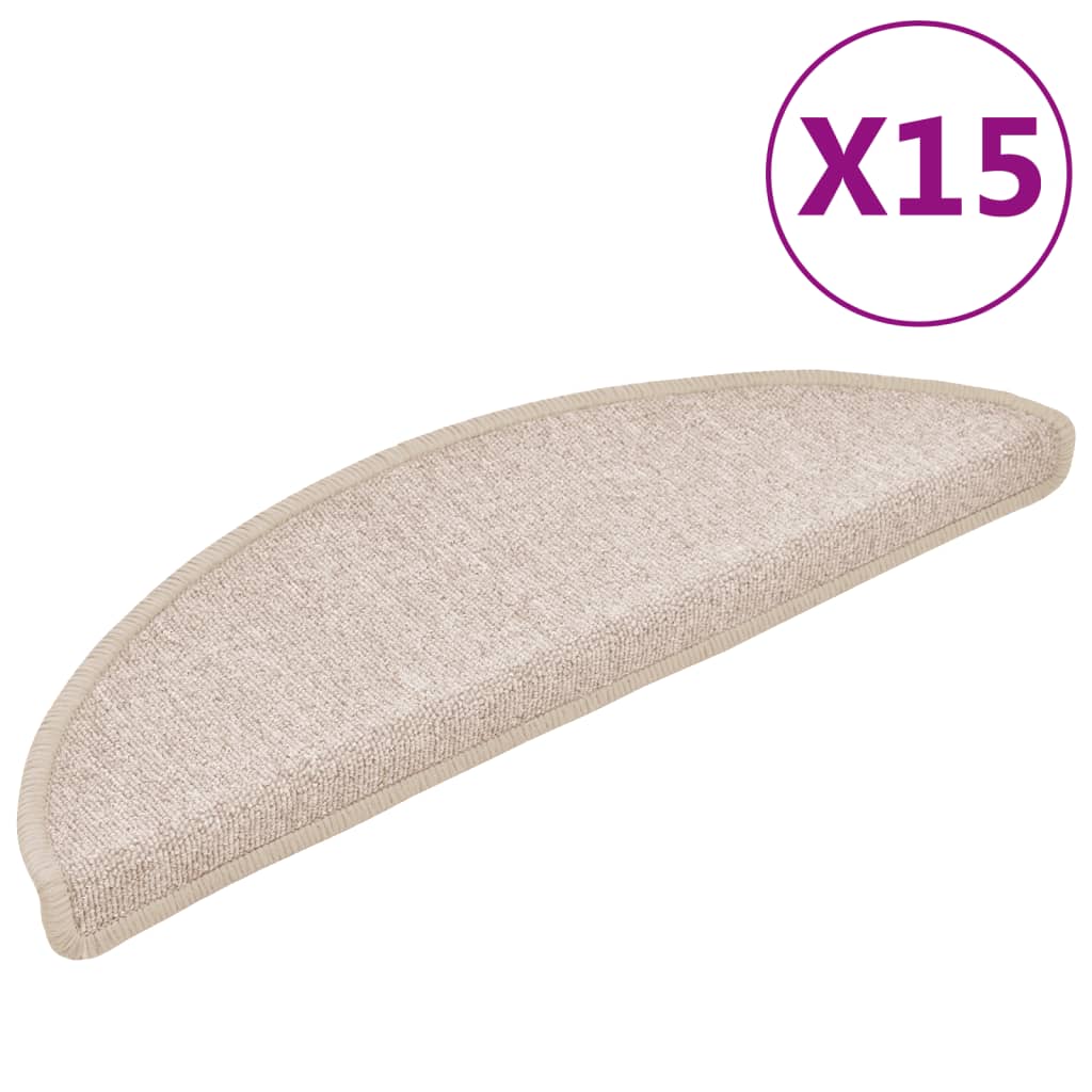 Tappetini per scale 15 pz 56x17x3 cm Talpa Semicircolari
