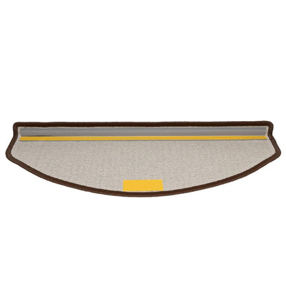 Tappetini per scale 15 pz 65x24x4 cm Marrone caffÃ¨ Semicircolari Grandi