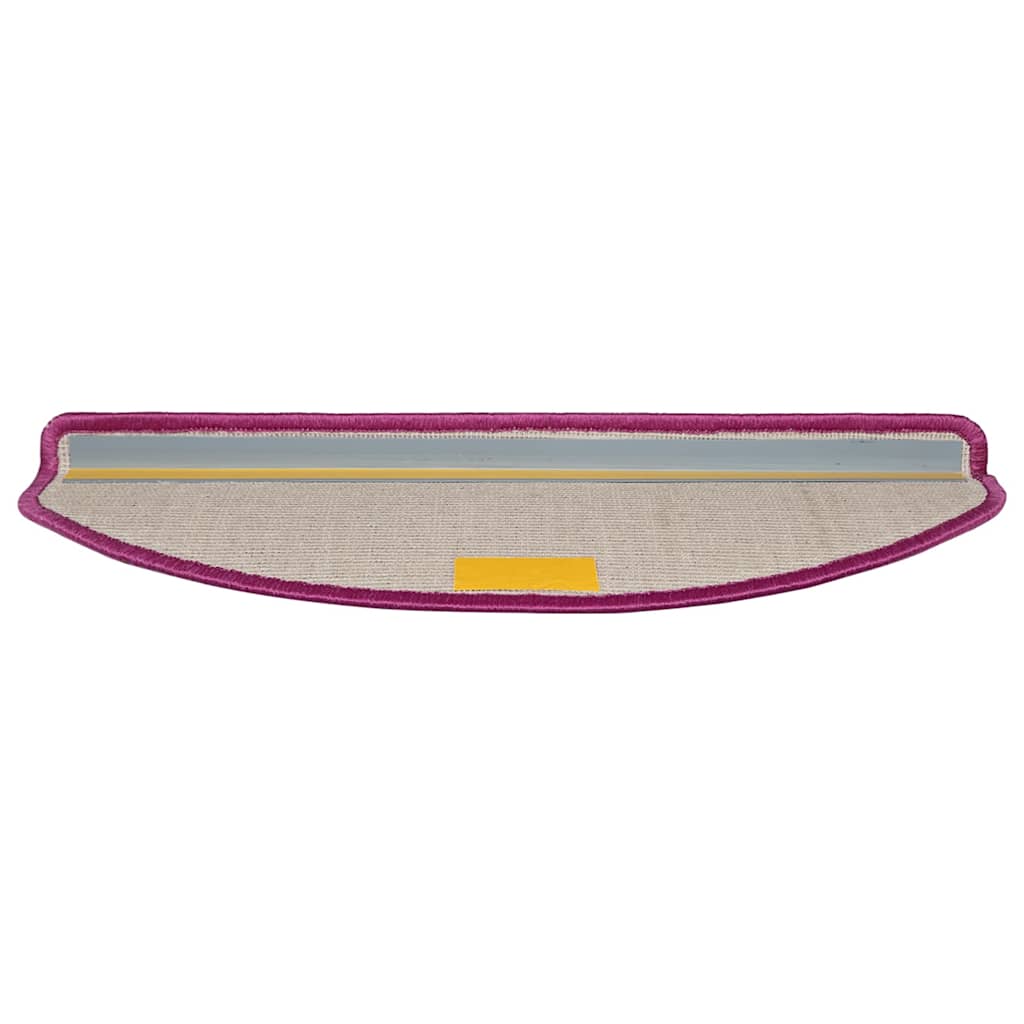 Tappetini per scale 15 pz 65x21x4 cm Viola Semicircolari Grandi