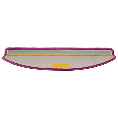 Tappetini per scale 15 pz 65x21x4 cm Viola Semicircolari Grandi