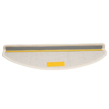 Tappetini per scale 15 pz 65x21x4 cm Bianco Semicircolari Grandi