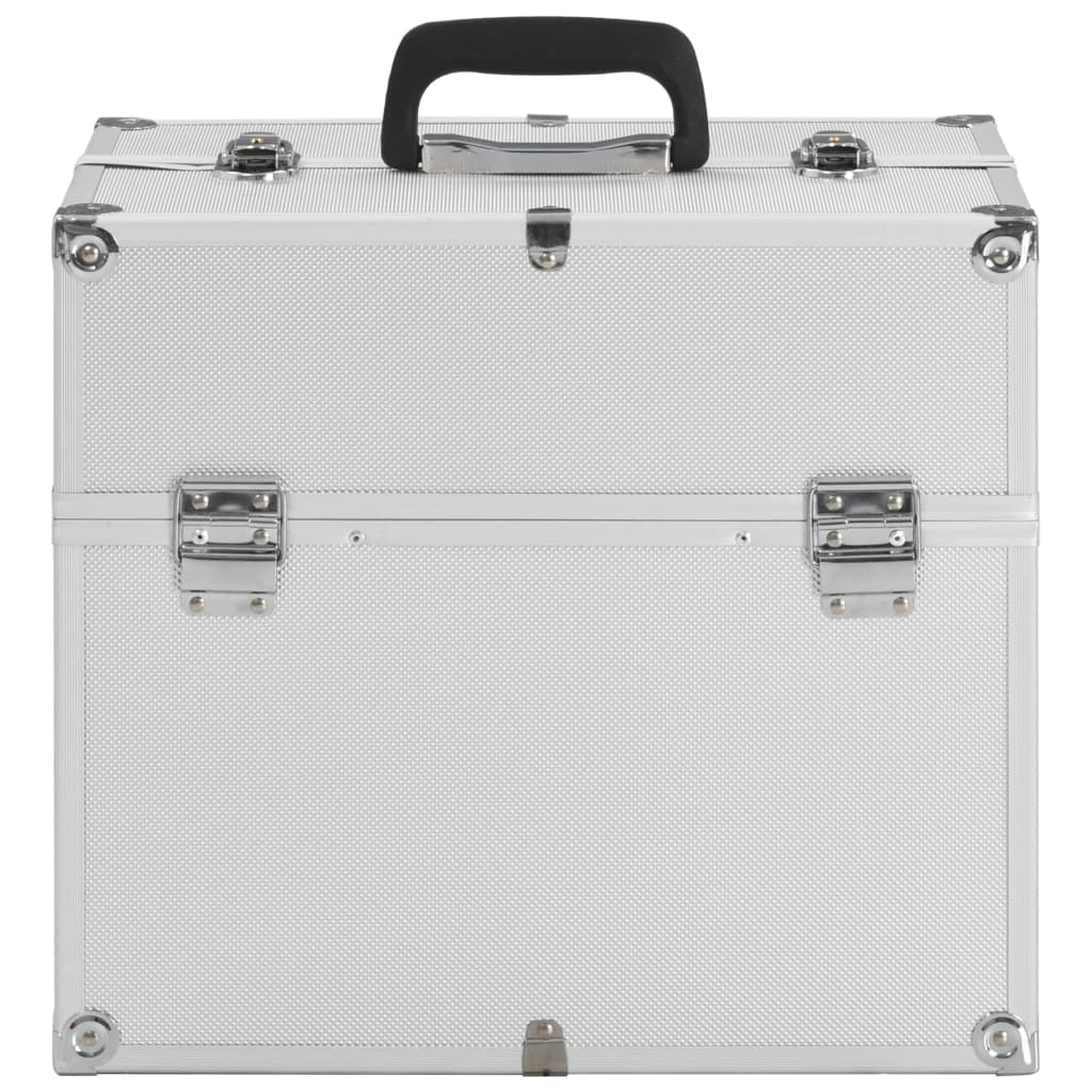 Valigia per Cosmetici 38x23x34 cm Argento in Alluminio