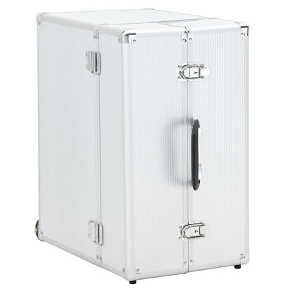Valigia Trolley Pilota 47x39x27 cm in Alluminio Argento