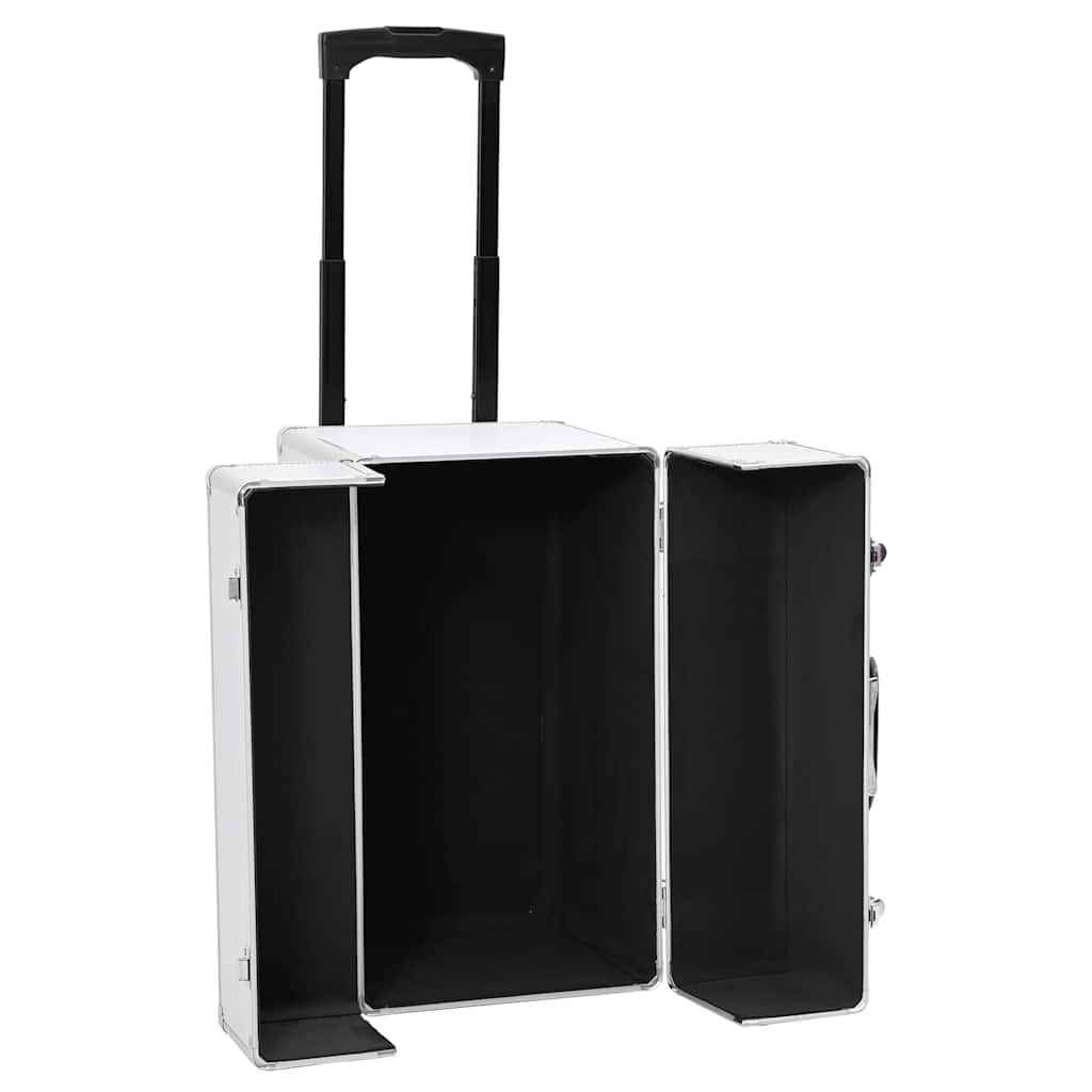 Valigia Trolley Pilota 47x39x27 cm in Alluminio Argento