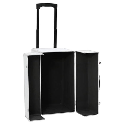 Valigia Trolley Pilota 47x39x27 cm in Alluminio Argento