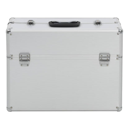 Valigetta per Attrezzi 47x36x20 cm Argento in Alluminio