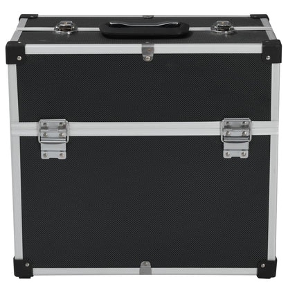 Valigetta per Attrezzi 38x22,5x34 cm Nera in Alluminio