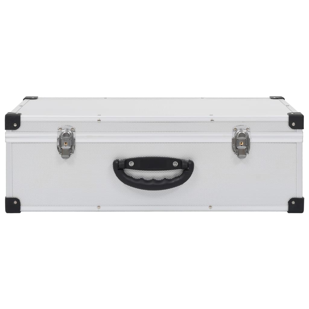 Custodia CD per 80 CD in Alluminio ABS Argento