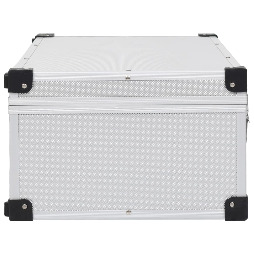 Custodia CD per 80 CD in Alluminio ABS Argento