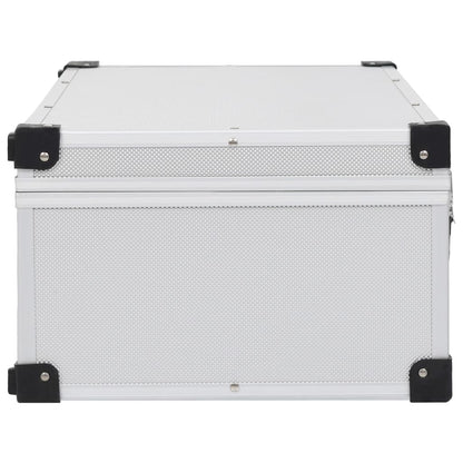 Custodia CD per 80 CD in Alluminio ABS Argento