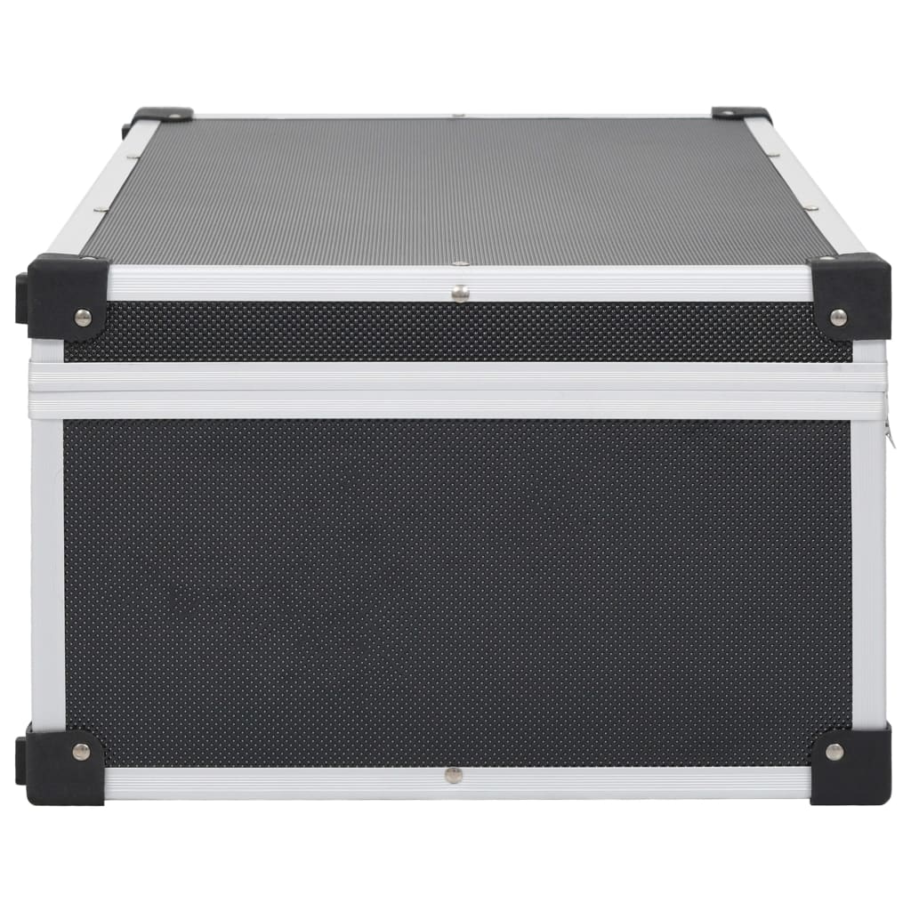 Custodia CD per 80 CD in Alluminio ABS Nero