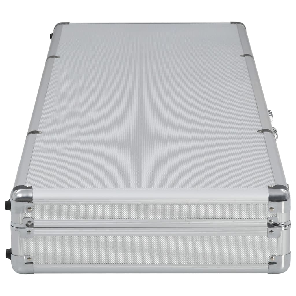 Custodia per Pistola Argento 118x38x12 cm in Alluminio