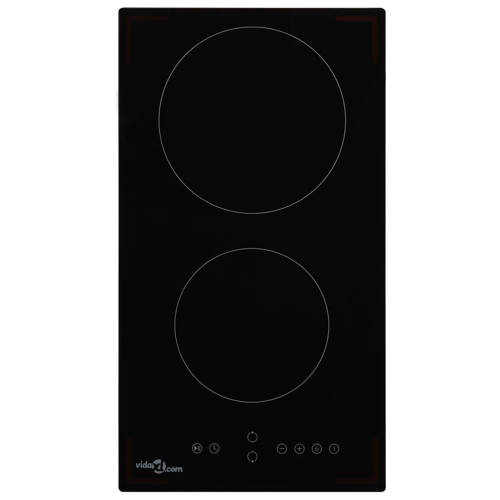 Piano Cottura in Ceramica con 2 Zone e Controlli Touch 3000 W
