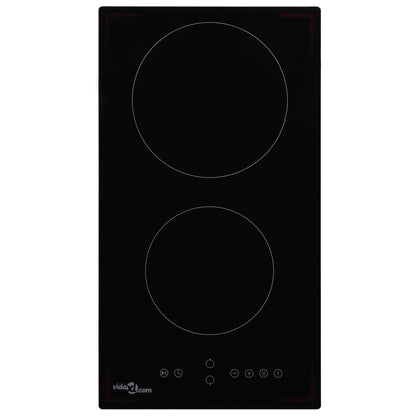 Piano Cottura in Ceramica con 2 Zone e Controlli Touch 3000 W