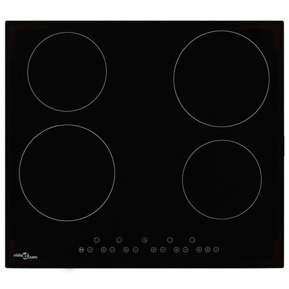 Piano Cottura in Ceramica con 4 Zone e Controlli Touch 6000 W