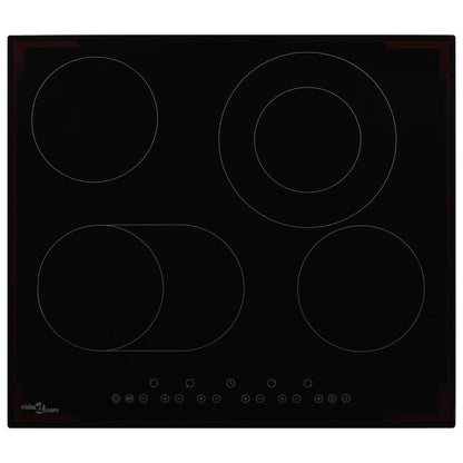 Piano Cottura in Ceramica con 4 Zone e Controlli Touch 6600 W